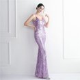 thumbnail image 4 of DEERVEADO-vestido de noche de sirena de Color lavanda, vestido largo elegante de fiesta para mujer, vestido Formal Sexy con lentejuelas y cuello en V, vestidos de noche, 4 of 5