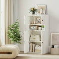 thumbnail image 4 of Gymax 2PCS 44'' Tall Bookshelf w/Doors & Adjustable Shelf for Study Living Room, 4 of 9