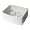 thumbnail image 6 of ALFI Brand ABFC2420-W White Smooth Curved Apron 24" x 20" Single Bowl Fireclay Farm Sink with Grid, 6 of 11