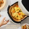 thumbnail image 4 of M Buder 100Pcs 8inch Round Disposable Air Fryer Liners,5-8QT Non Stick Parchment Paper for Baking,Oil Resistant,Waterproof,Cooking, 4 of 6