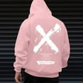 thumbnail image 4 of EchfiProm Pullover Hoodies for Men Pink Gym Sweatshirt Tranning Graphic Mens Tops Long Sleeve L, 4 of 8