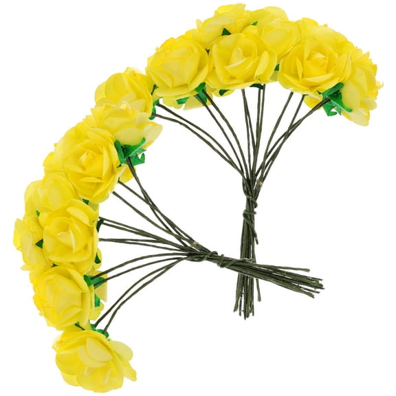 LEORX Yellow Paper Flower Decorations for and Wedding Centerpieces 144 Pcs