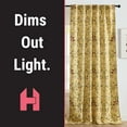 thumbnail image 4 of THD Florencia Floral & Birds Patterned Window Back Tab Rod Pocket Curtains Bedroom - Light Blocking Darkening Window Panels, Set of 2, 4 of 8