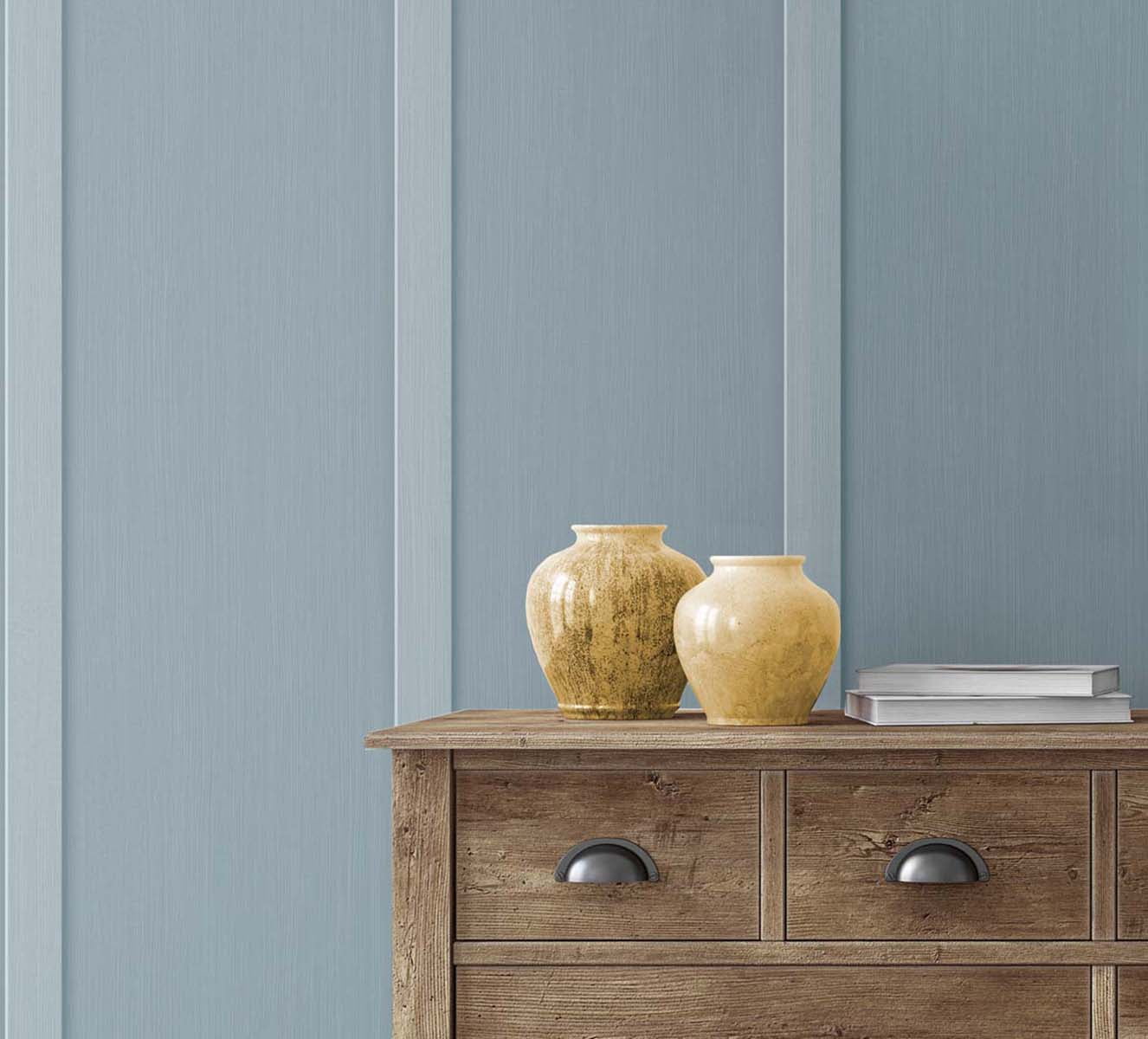 NextWall Blue Stream Faux Board & Batten Peel and Stick Wallpaper