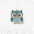 thumbnail image 4 of Inktastic Blue Owl on Tree Branch Girls Toddler Dress, 4 of 5