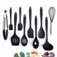 thumbnail image 1 of 10-piece Kitchen Utensil Set, Kitchen Cutlery Silicone Cooking Utensils Non-stick Kitchen Utensils Cooking Cutlery Heat-resistant Kitchen Set Whisk, G, 1 of 5