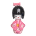 thumbnail image 2 of Muñeca geisha japonesa en miniatura, estatuilla, figura Kabuki, adorno folclórico coleccionable Rosa B, 2 of 9