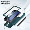 thumbnail image 4 of Feishell for Samsung Galaxy Z Fold5 Case with S Pen & Pen Holder,Shockproof Hinge Protection Built-in Screen Protector Full Body Protective Anti-slip Matte Slim Phone Cover ,Cyan, 4 of 7