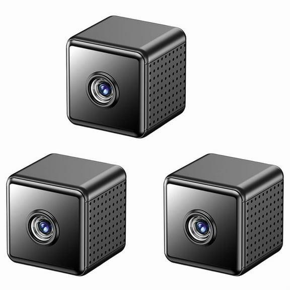 3X New HD 1080P X9 Mini Camera Home Wireless Wifi Cameras Outdoor Upgraded Motion Detection Night Vision Camera,3 x wireless wifi camera 3 x data cable 3 x bracket,Black