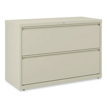 Alera Lateral File, 2 Legal/Letter-Size File Drawers, Putty, 42" x 18.63" x 28"