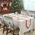 thumbnail image 4 of Snowman Merry Christmas Chair Covers Set of 1 Gray Winter Socks Xmas Tree Balls Chair Back Covers Stretch Removable Washable Slipcovers Protector for Dining Room Kitchen Party Decor, 4 of 5