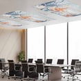 thumbnail image 3 of 4 Pack Eucalyptus Leaves Starfish Fluorescent Light Covers for Ceiling Lights Shells Summer Ocean Vintage Magnetic Ceiling Light Covers Overhead Light Filters for Office Classroom Home, 3 of 9