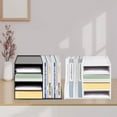 thumbnail image 5 of Miumaeov 4+2 Desktop File Holder Organizer Mail Sorter Office Storage Bookshelf Magazines Holder for Home, Office, Classroom, 5 of 9