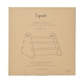 thumbnail image 4 of 3 Sprouts Double-Sided Portable Bookshelf Rack for Bedroom and Playroom, Gingham Beige, 4 of 14