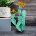 thumbnail image 5 of Metal Cactus Outdoor Decor - Iron Cactus Yard Art Garden Statue, Rustic Artificial Cactus Sculpture for Patio, Lawn, Balcony, Backyard Decor, Weather Resistant Metal, 5 of 6