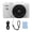 White, variant on Riousery 5K Digital Camera for Photography Anti Shake WiFi 75MP Autofocus Video Camera with 18X Digital Zoom Compact Travel Vlogging Camcorder 32GB Black (6.69 inches / 17 cm)