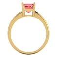 thumbnail image 4 of 1 ct Asscher Cut Natural Garnet Solitaire Engagement Ring for Women in 18K Yellow Gold, 4 of 5