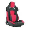 thumbnail image 6 of FFZ Universal PVC Bucket Style Reclinable PU Leather Simulator Racing Seat, Red, 6 of 6