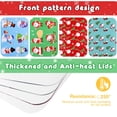 thumbnail image 2 of POINTERTECK Yardwe 20pcs Christmas Foil Pans with Lids Disposable Food Containers Rectangular Foil Pans with Covers for Baking Cooking Heating (4 Lid Patterns  5 for Each), 2 of 6