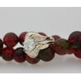 thumbnail image 3 of Sparkle Jewels Round & Baguette Cut Cubic Zirconia 14K Yellow Gold Finish Silver Bridal Ring Set For Gift, 3 of 5