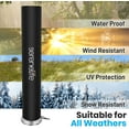 thumbnail image 5 of SereneLife Outdoor Patio Heater Cover Bag - Heavy Duty Stand up Patio Heater Cover (Gray), 5 of 6