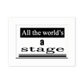 thumbnail image 1 of Shakespeare World Is A Stage Photo Mount Frame Picture Art Painting Desktop 5x7 inch, 1 of 3