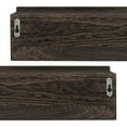 thumbnail image 4 of Modern Set of 2 Wall Mounted Coat Hook with 4 Hooks Espresso Brown, 4 of 8