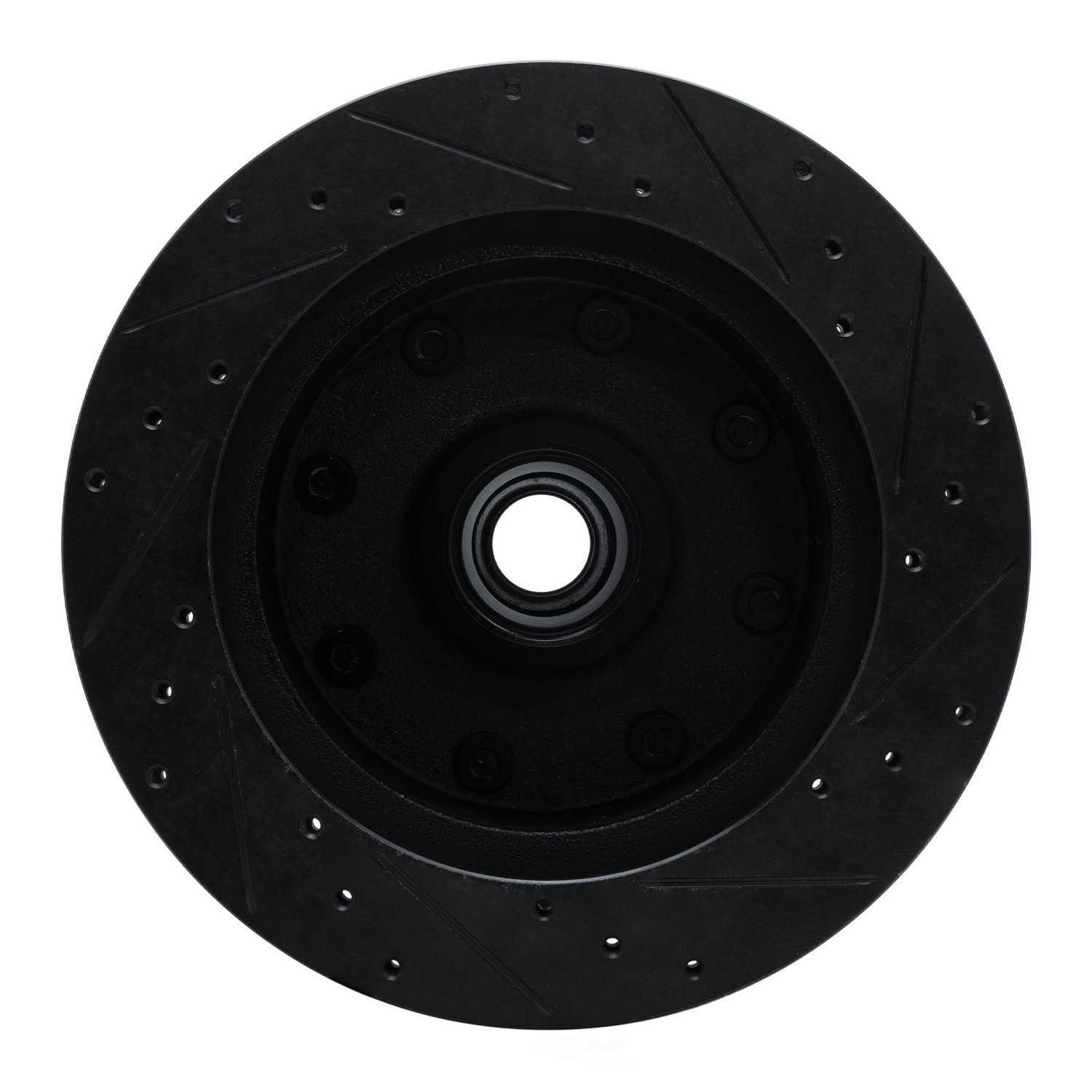Dynamic Friction Company 633-40059L DFC Brake Rotor - Drilled And Slotted - Black