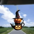 thumbnail image 5 of Halloween Pumpkin Pendant-Halloween Decorations-Halloween Pumpkin Teapot Ornament Rearview Charm for Car Interior Cute Halloween Car Decoration Fall Seasonal Accessories for Women and Girls, 5 of 9