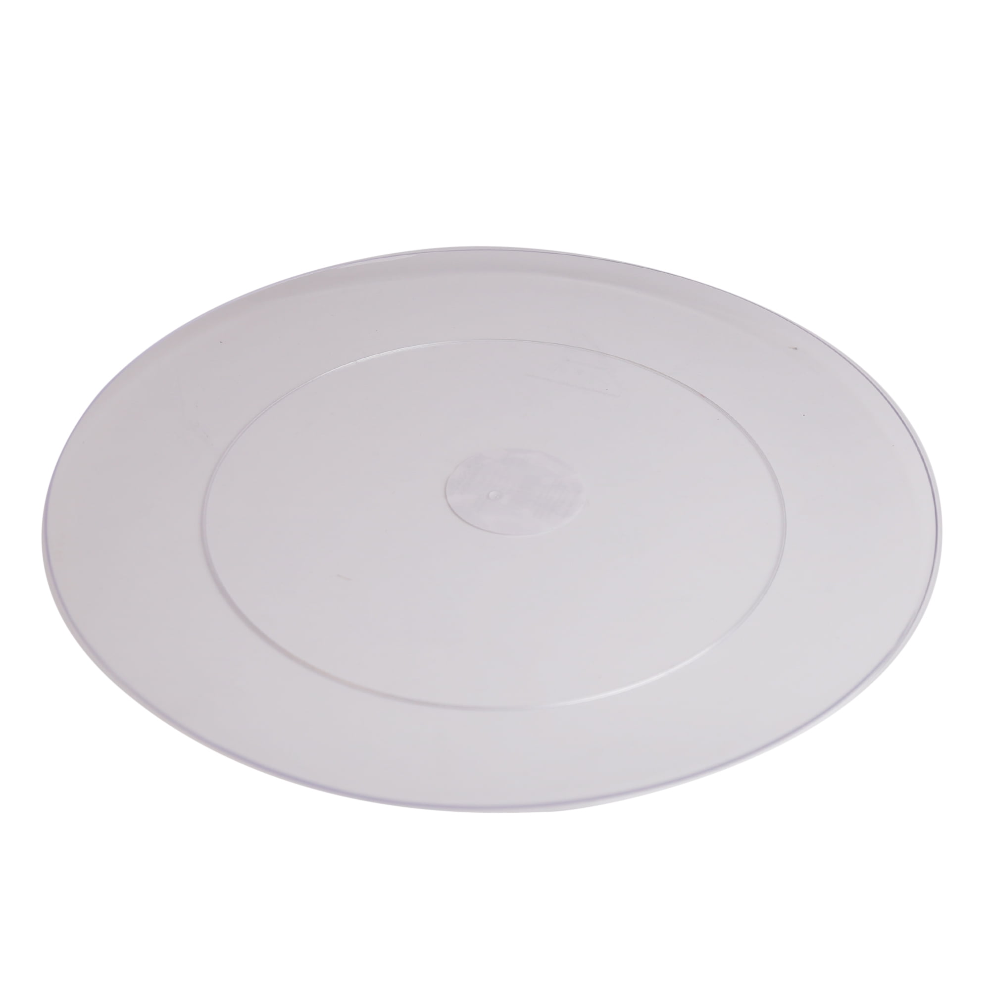 Clear Round Platter, 14", Plastic Material, Party Plate, by Way to Celebrate