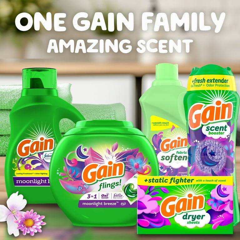 Gain Fireworks Moonlight Breeze Scent, Washer Washing