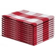 thumbnail image 5 of Red and White Plaid Kitchen Towels - Set of 6 Red Checkered Dish Towels with Hanging Loop - 100% Cotton, Extremely Absorbent, Multipurpose Buffalo Plaid Dish Towels - Reusable & Washable (6 Pack), 5 of 8