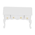 thumbnail image 2 of Tbest 1:12 Dollhouse Miniature Table Simulated Desk With Drawer Furniture Model Supply, 2 of 8