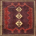 thumbnail image 1 of Ahgly Company Indoor Square Traditional Brown Persian Area Rugs, 3' Square, 1 of 6