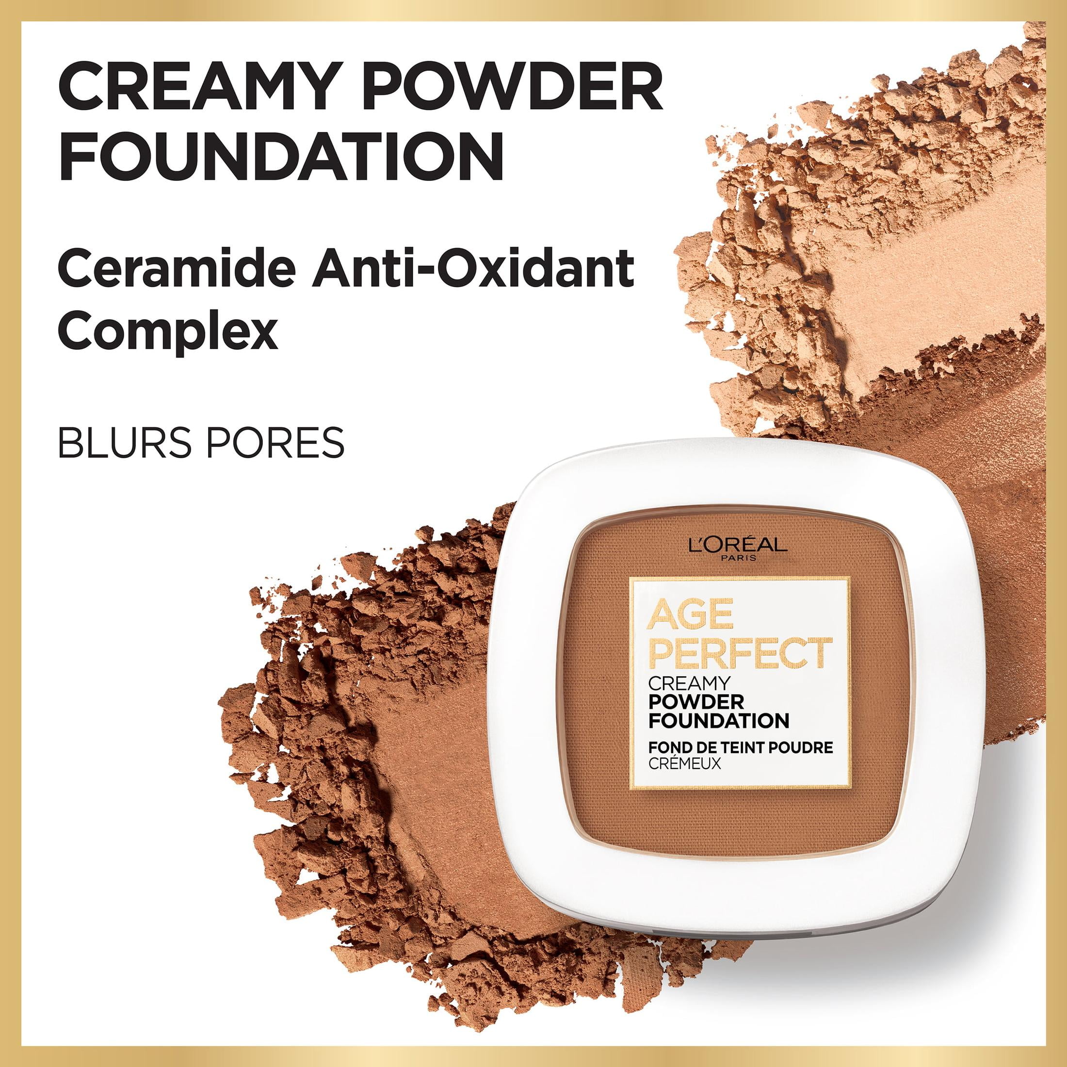 L'Oreal Paris Age Perfect Creamy Powder Foundation with Minerals, Espresso, 0.31 oz.