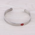 thumbnail image 2 of MasteelfCA Stainless Steel Open Bracelet Cuff Bangle Personalized Fashion Wristlet (Silver), 2 of 7