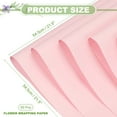 thumbnail image 2 of Uxcell 20 Sheets Flower Wrapping Paper, 21.5" x 21.5" Waterproof Papers, Bright Pink, 2 of 7