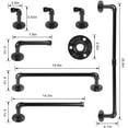 thumbnail image 2 of NEX Black Wall-Mounted Toilet Paper Roll Holder(7 Pieces), 2 of 6