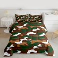 thumbnail image 2 of Feelyou Fashion Camo Full Size Comforter Sets, Cartoon Camouflage Kids Bedding Sets, 3pcs, 2 of 8