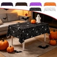thumbnail image 7 of UALSRZL Halloween Tablecloth, 108x54" Large Disposable Spider Web Design Plastic Table Cover for Halloween Party Supplies Desktop Holiday Decoration, 7 of 7