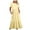 Yellow, variant on Wedding Guest Dresses Sevevn Women's Fashion Round Neck Short Sleeve Printed Dress
