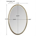thumbnail image 5 of Uttermost Herleva Oval Traditional Style Metal Mirror in Gold Finish, 5 of 5