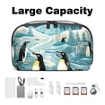 thumbnail image 3 of Penguin Oxford Cloth Waterproof USB Pouch with Hard Drive Cases, Hard Drive Bag, Charger Storage Organizer, Cable Organizer Clips - 5.9x9.44x3.14 in, 3 of 6