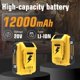 thumbnail image 2 of Paquete de 2 Baterías de Repuesto DCB206 DCB207 de 12000mAh para Dewalt 20V MAX 12.0Ah y Combo con Cargador DCB107 Compatible con Batería de Litio Dewalt 20V Serie DCB204 DCB200 DCB201 DCB203 (12.0Ah), 2 of 8