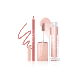 Gloss Gemey Maybelline Watershine Carats 420 Abricot Pailleté - 5ml, Longue Tenue