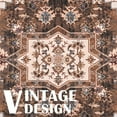 thumbnail image 5 of Softlife Chenille Vintage Area Rug Oriental Tribal Antique Boho Carpet,6'x9',Brown, 5 of 7