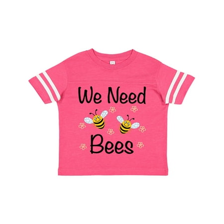 

Inktastic Beekeeping We Need Bees Gift Toddler Boy or Toddler Girl T-Shirt