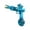 Blue, variant on Transparent Electric Water Blaster with Light-Up Muzzle, High-Power Automatic Water Gun with Detachable Drum Magazine & Rechargeable Battery for Pool, Beach & Outdoor Activities,E