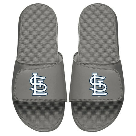 

Men s ISlide Gray St. Louis Cardinals Alternate Logo Slide Sandals