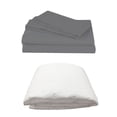 thumbnail image 1 of Juego de Sábanas Individual Spring Air Basic Gris + Protector de Colchón, 1 of 9
